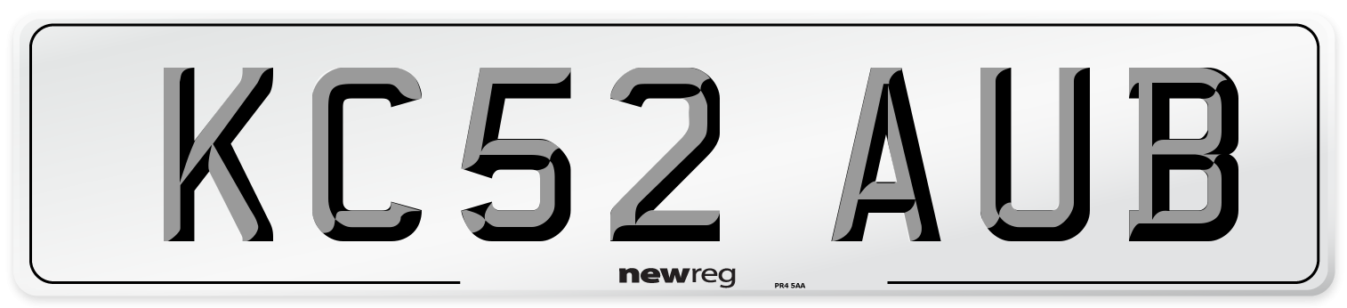 KC52 AUB Number Plate from New Reg